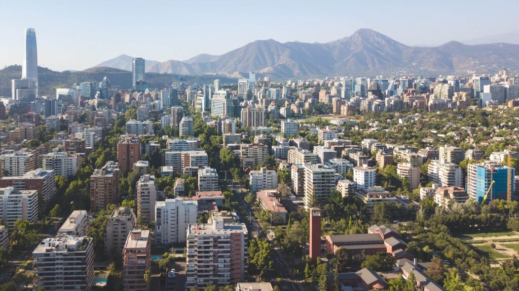 The city of Santiago de Chile South America